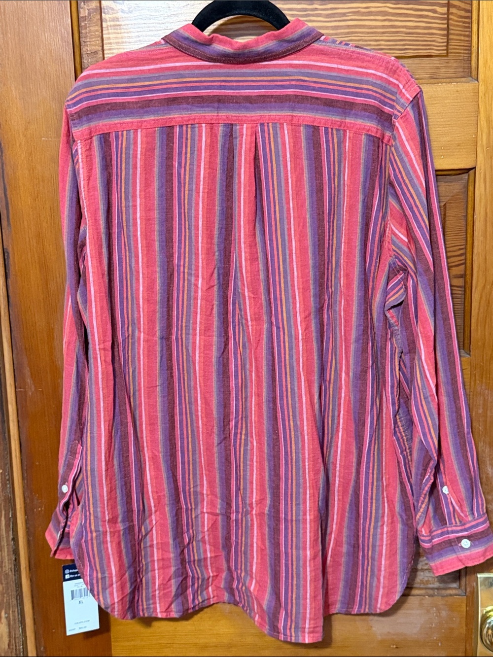 NWT Women’s Chaps Long Sleeved Full Button Shirt Linen/Cotton Size XL - Picture 2 of 6